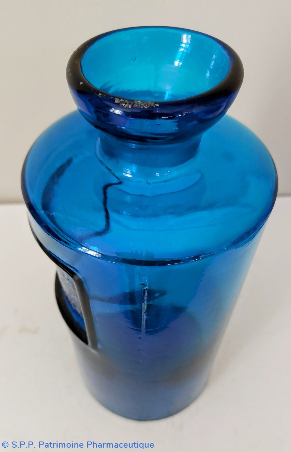 science pharmacie bleu flacon en verre bleu outre mer 24 cm