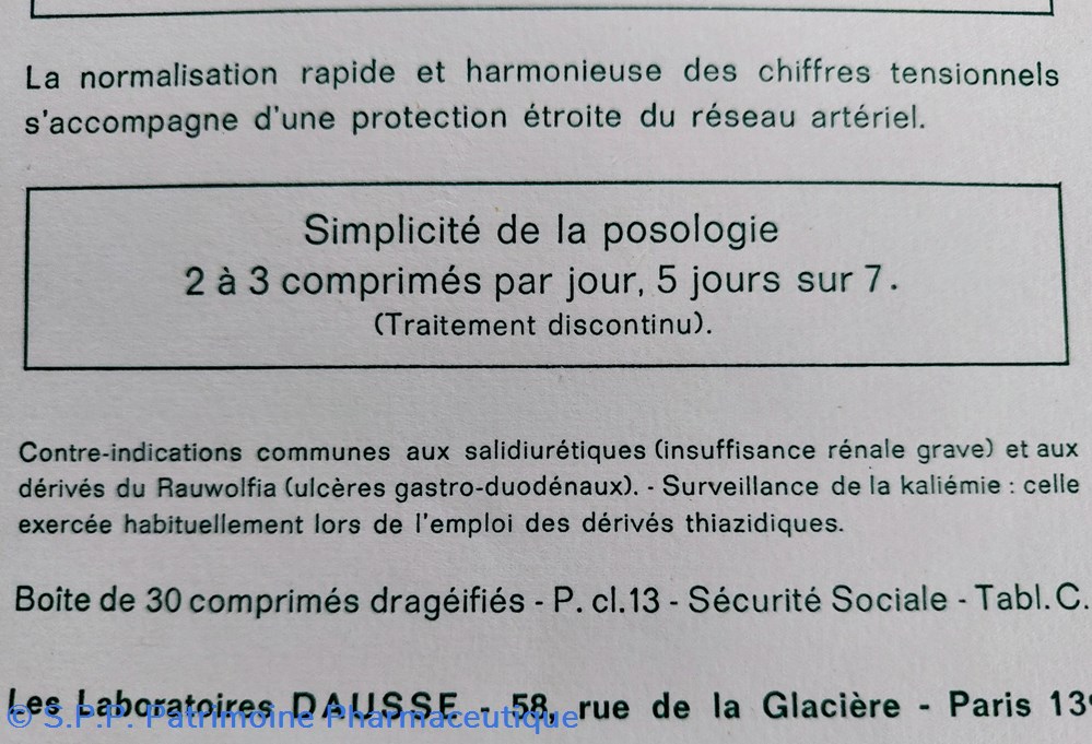 TENSITRAL Normotenseur Lab. Dausse 3 science pharmacie tensitral normotenseur lab dausse