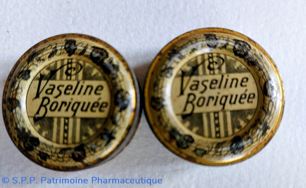 science pharmacie vaseline boriquee boite metal de poche