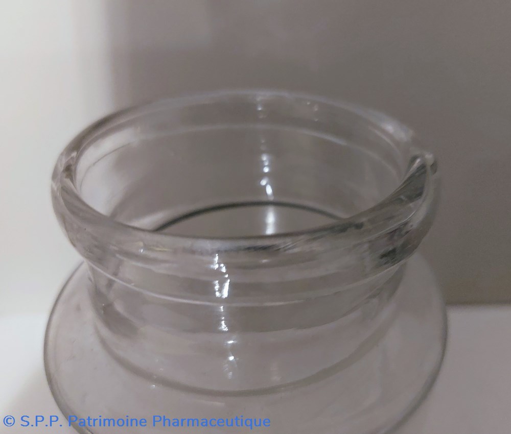 science pot de pharmacie 21 cm verre blanc