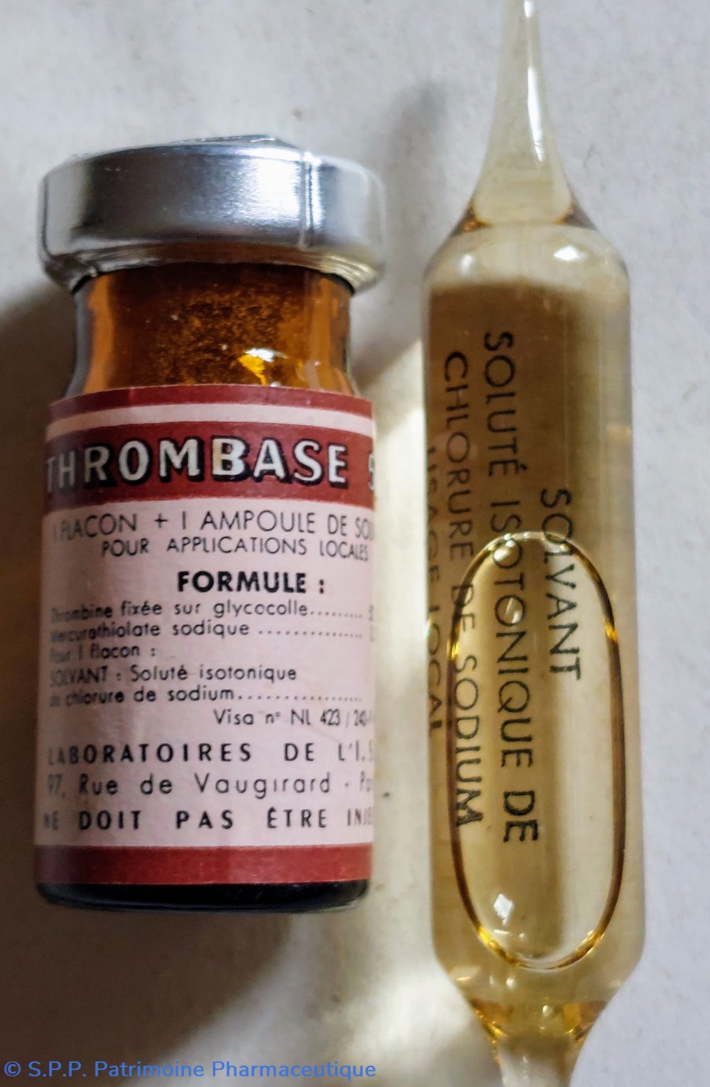 THROMBASE 500 Flacon + ampoule I. S. H. 6 science pharmacie thrombase 500 flacon ampoule i s h