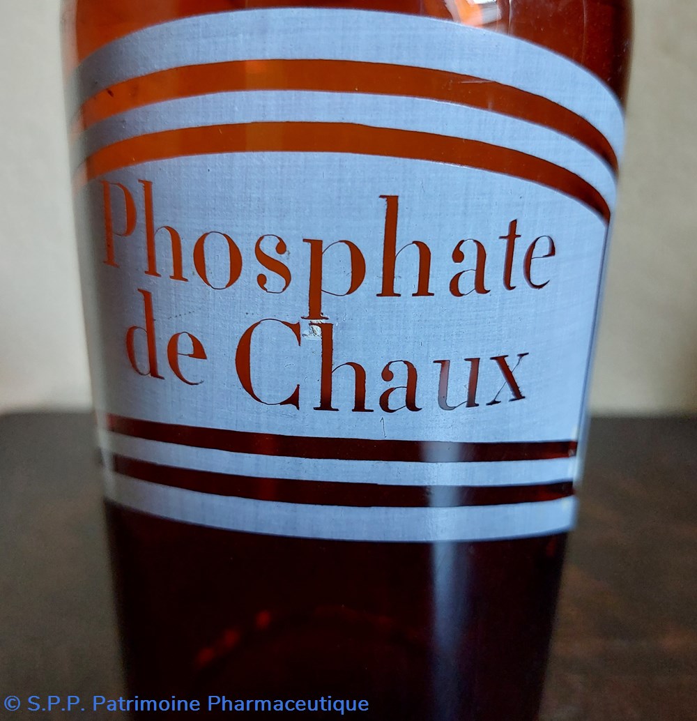 SN - Phosphate de Chaux bouteille verre ambré 2 science pharmacie sn phosphate de chaux bouteille verre ambre