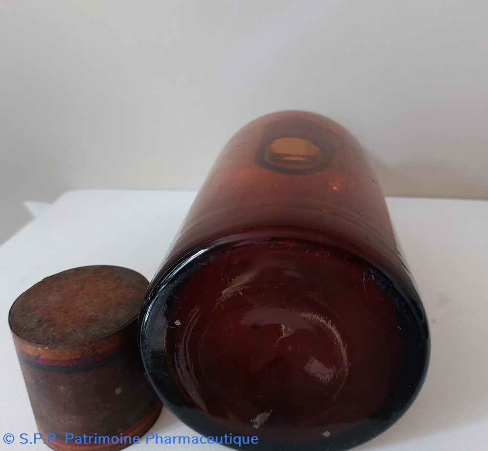 science pharmacie flacon verre ambre h25 goulot 4 cm