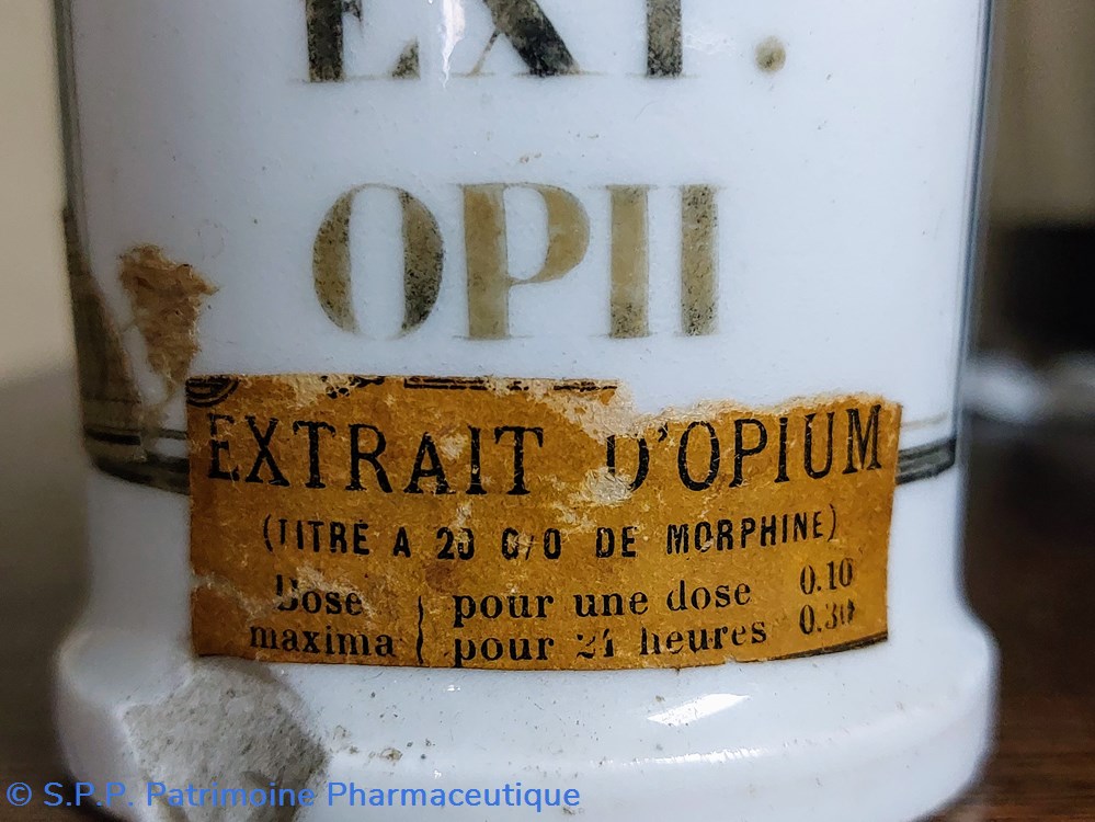 Pot à onguent céramique Ext:Oph 2 science pharmacie pot a onguent ceramique ext oph