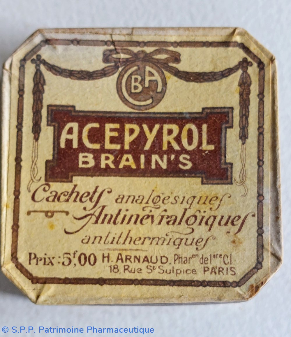 science pharmacie acepyrol brain s cachets antinevralgiques