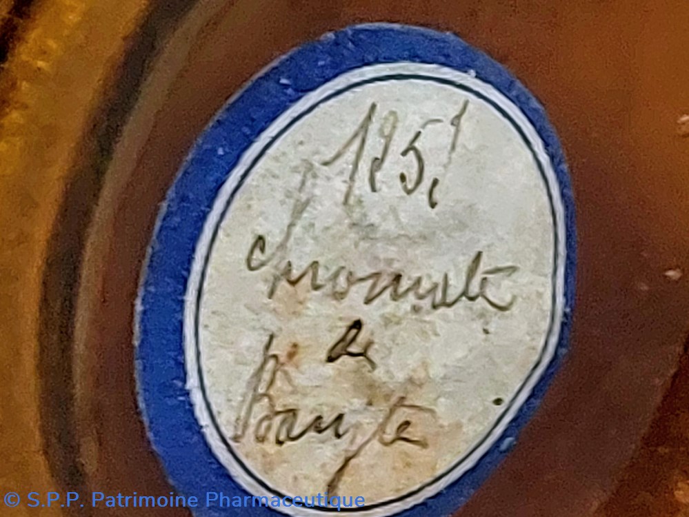 Flacon verre ambré 11 cm Chromate de Bau.. 7 science pharmacie flacon verre ambre 11 cm chromate de bau