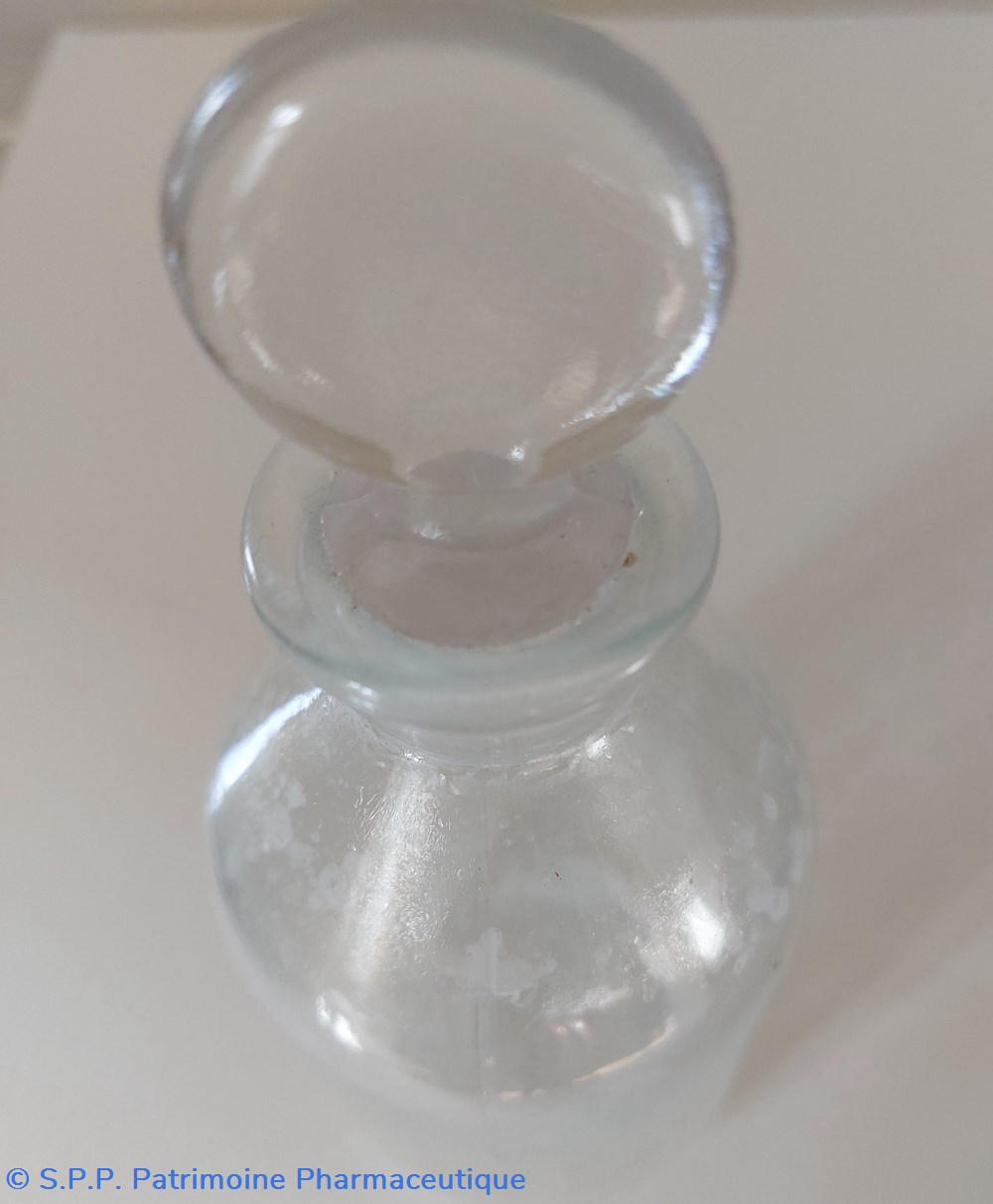 Flacon verre transparent bouchon en verre 4 science pharmacie flacon verre transparent bouchon en verre