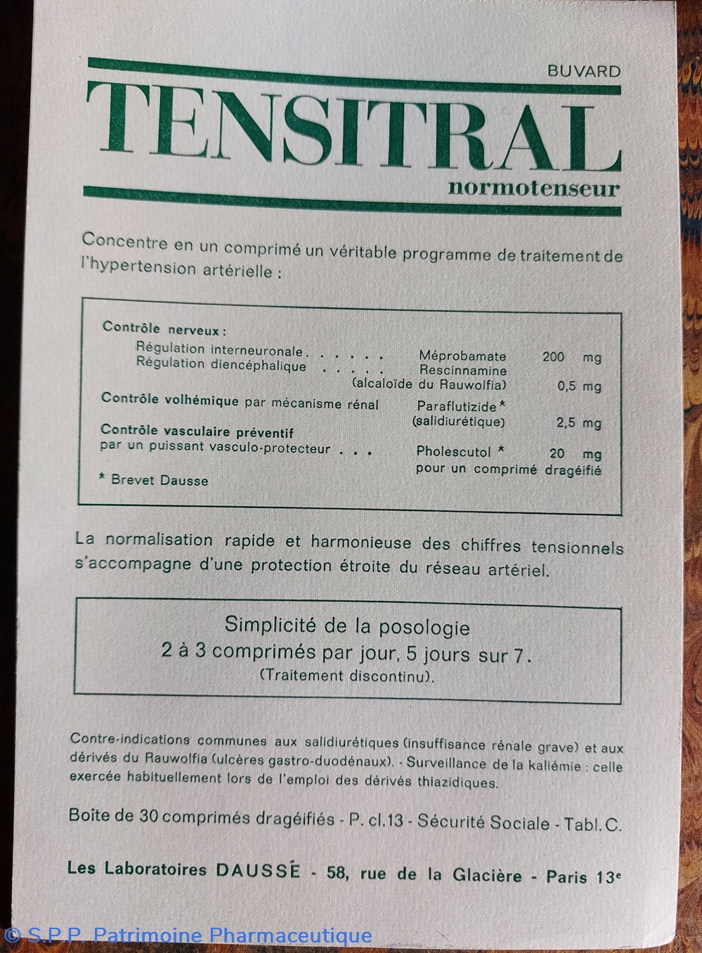 TENSITRAL normotenseur science pharmacie tensitral normotenseur