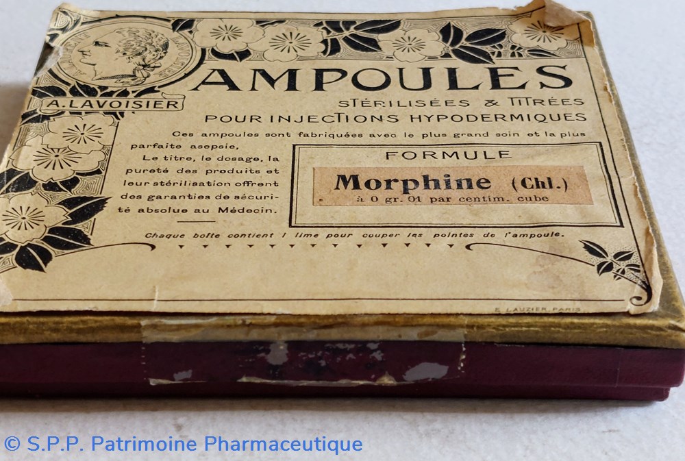 science pharmacie ampoules lavoisier morphine chl
