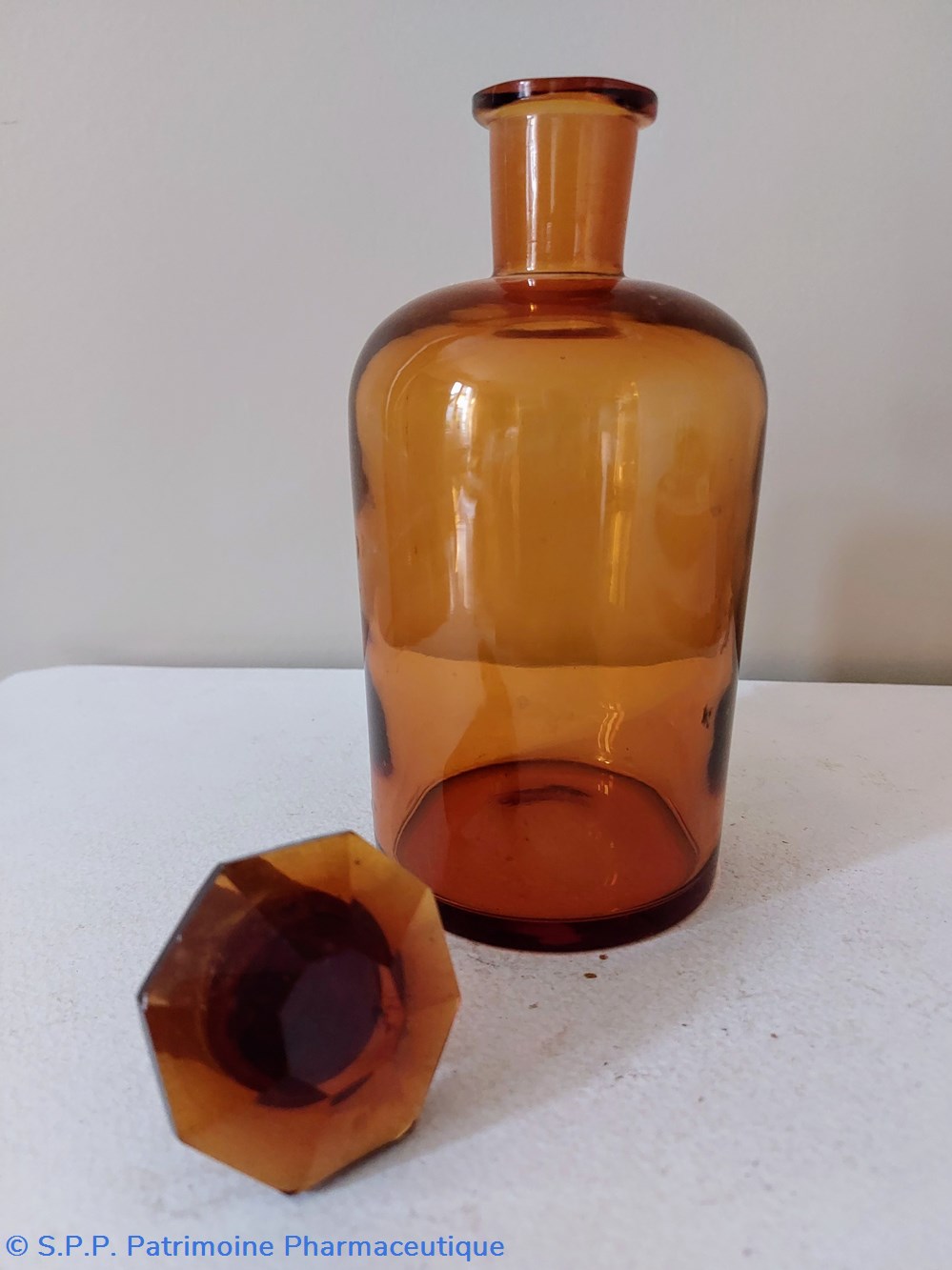 science pharmacie flacon 19 cm verre ambre