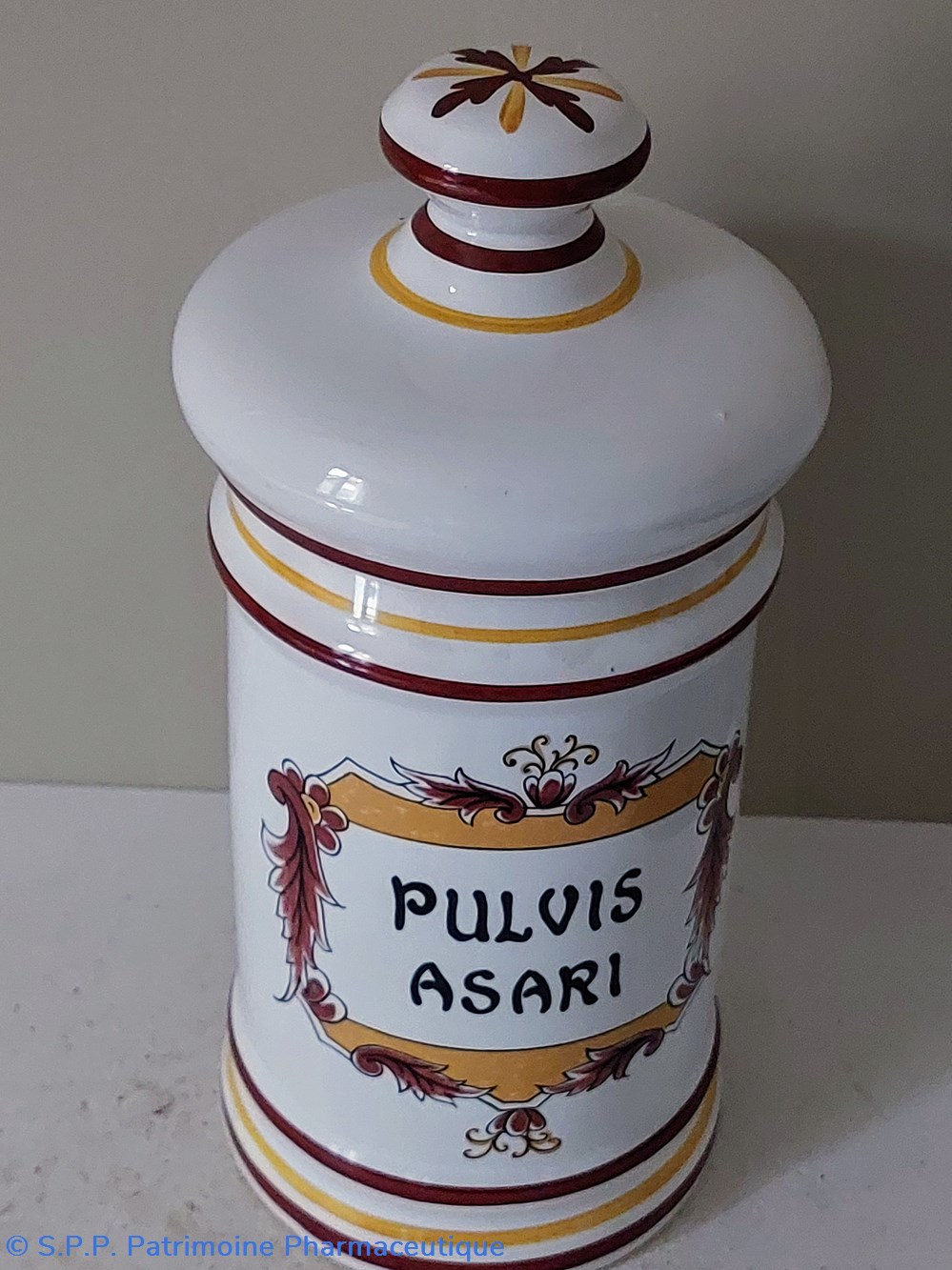 science pharmacie pulvis asari pot de vitrine