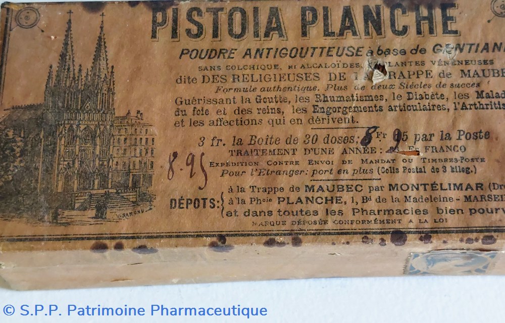 PISTOIA PLANCHE ( Poudre antigoutteuse) science pistoia planche poudre antigoutteuse