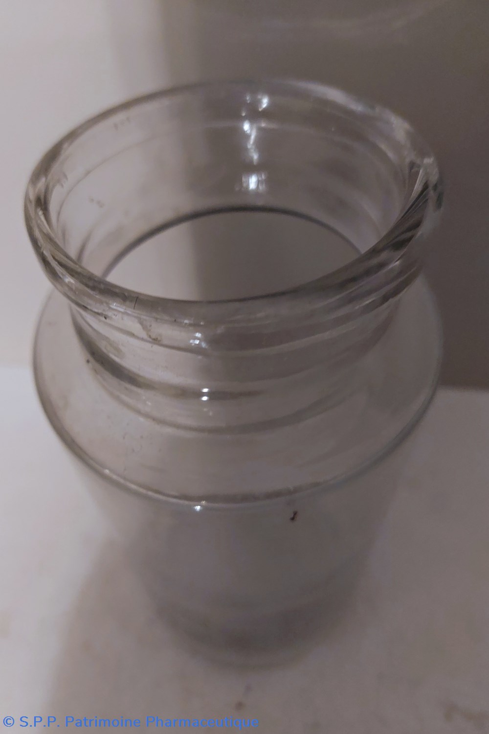 science pot de pharmacie 21 cm verre blanc