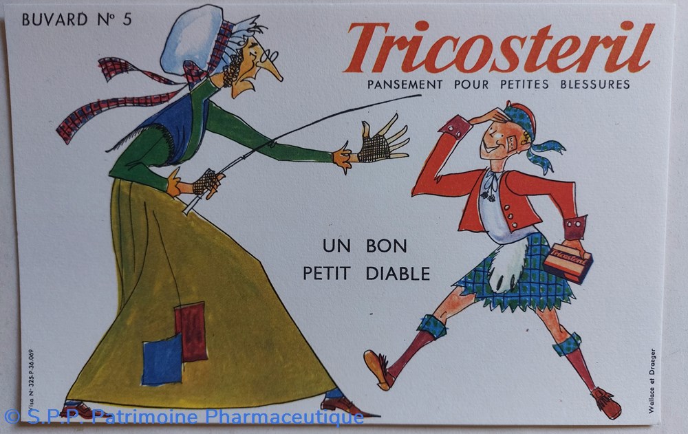 science pharmacie tricosteril pansements 5 buvard n5 un bon petit diable