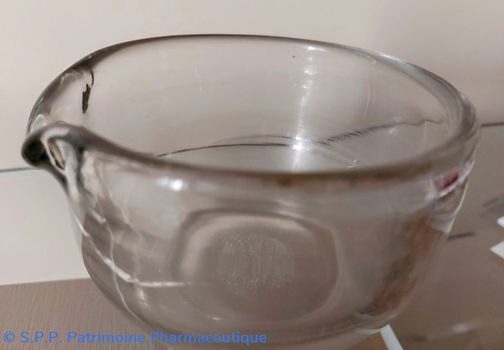 science pharmacie mortier en verre epais diametre 10 cm