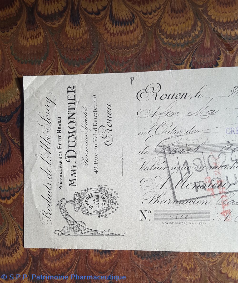 Lettre de change DUMONTIER ROUEN 1917 3 documents anciens lettre de change dumontier rouen 1917
