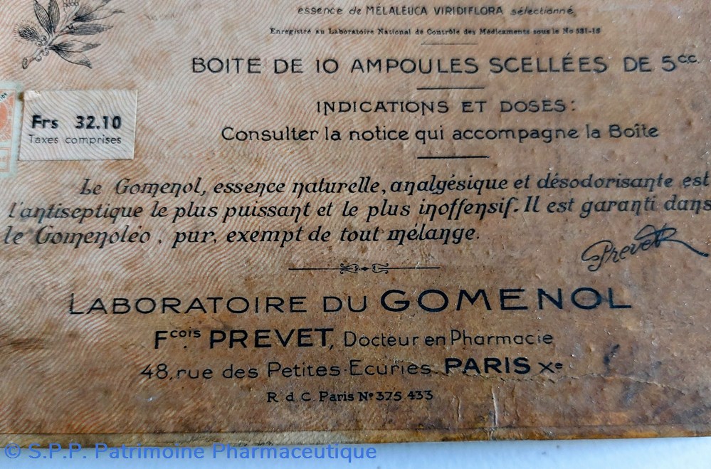 GOMENOLÉON 5% Ampoules de 5,5 cc 3 science pharmacie gomenoleon 5 ampoules de 5 5 cc