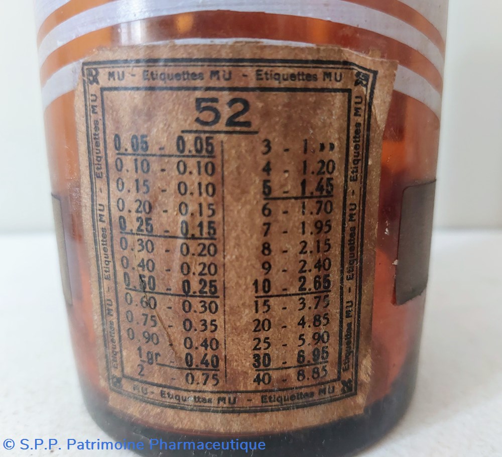 Flacon en verre ambré "Creosol : Lign : Fagus 2 science pharmacie flacon en verre ambre creosol lign fagus