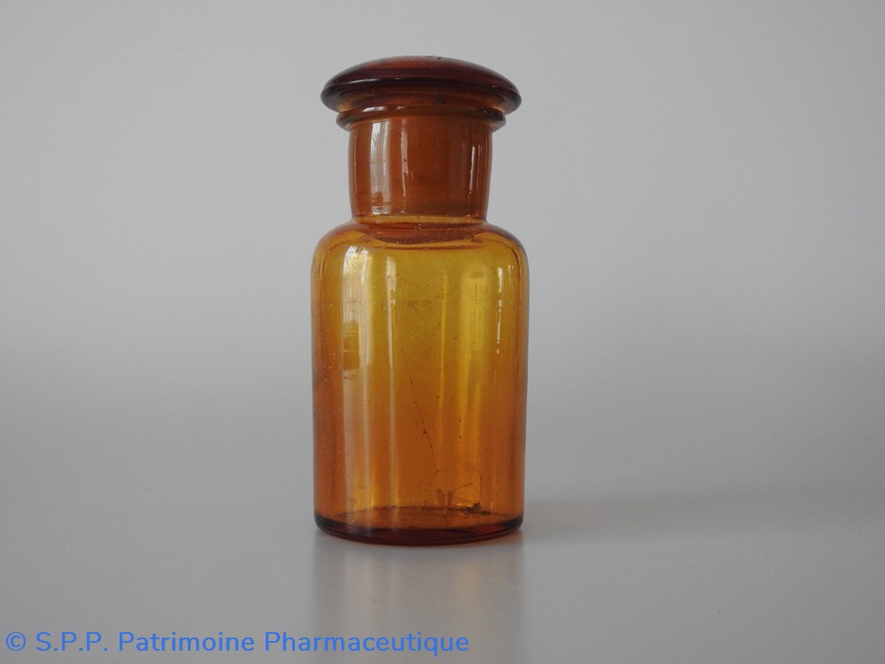 science flacons de pharmacie en verre ambre petit modele sans etiquette