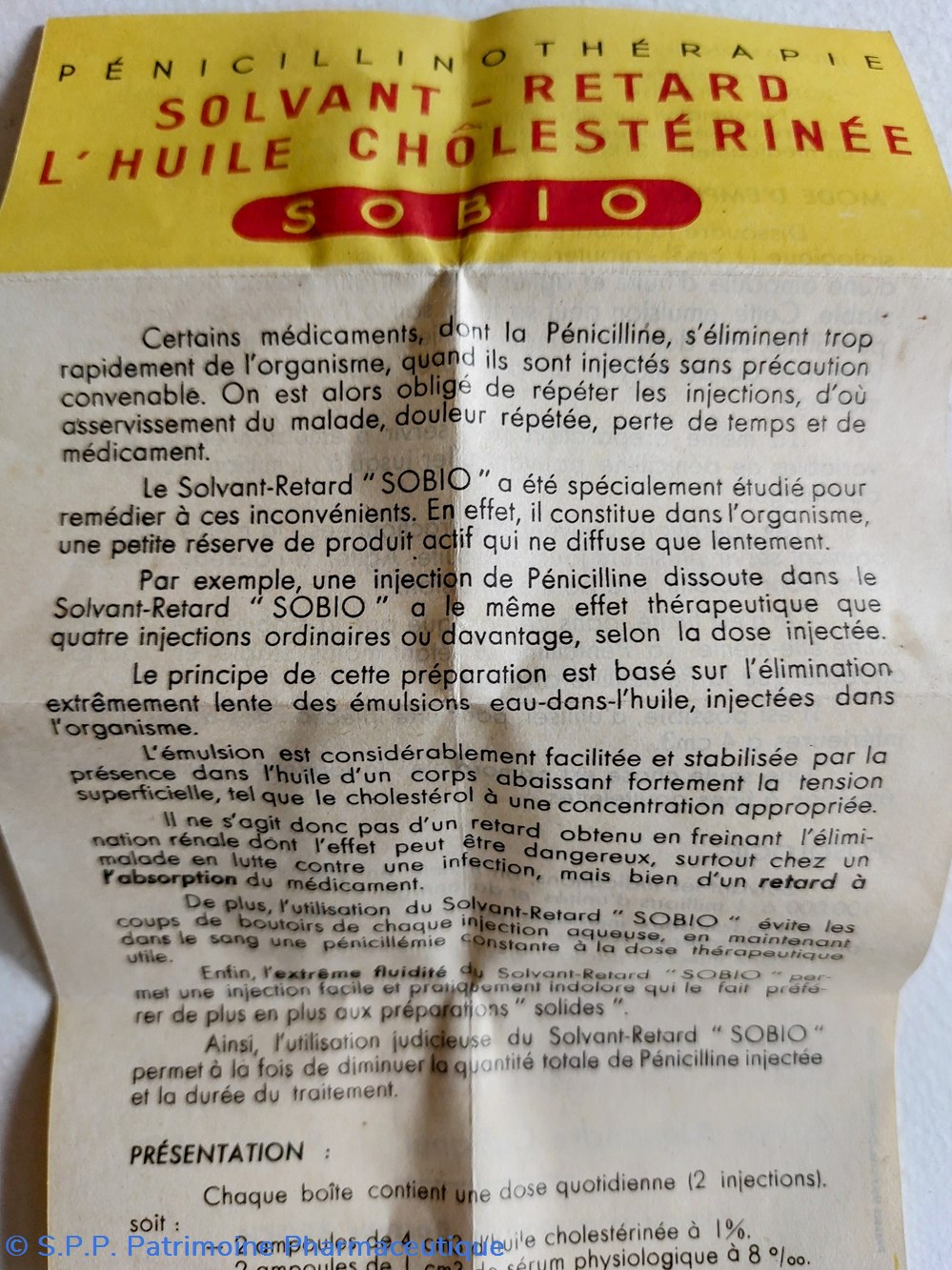 science pharmacie solvant retard a huile cholesterinee ampoules