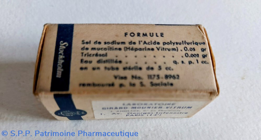 HÉPARINE VITRUM 4 science pharmacie heparine vitrum