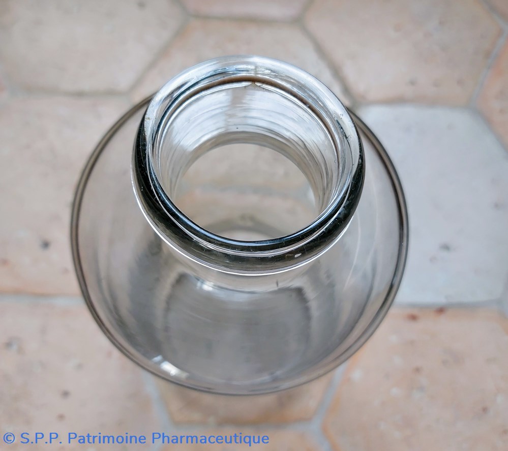science pharmacie flacon cylindrique 27 cm en verre