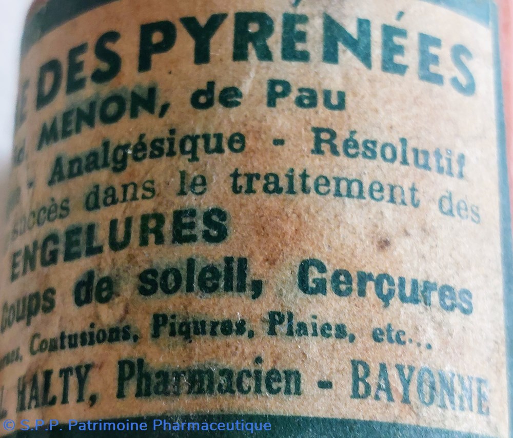 BAUME DES PYRÉNÉES de E. Menon - Pau 3 science pharmacie baume des pyrenees de e menon pau