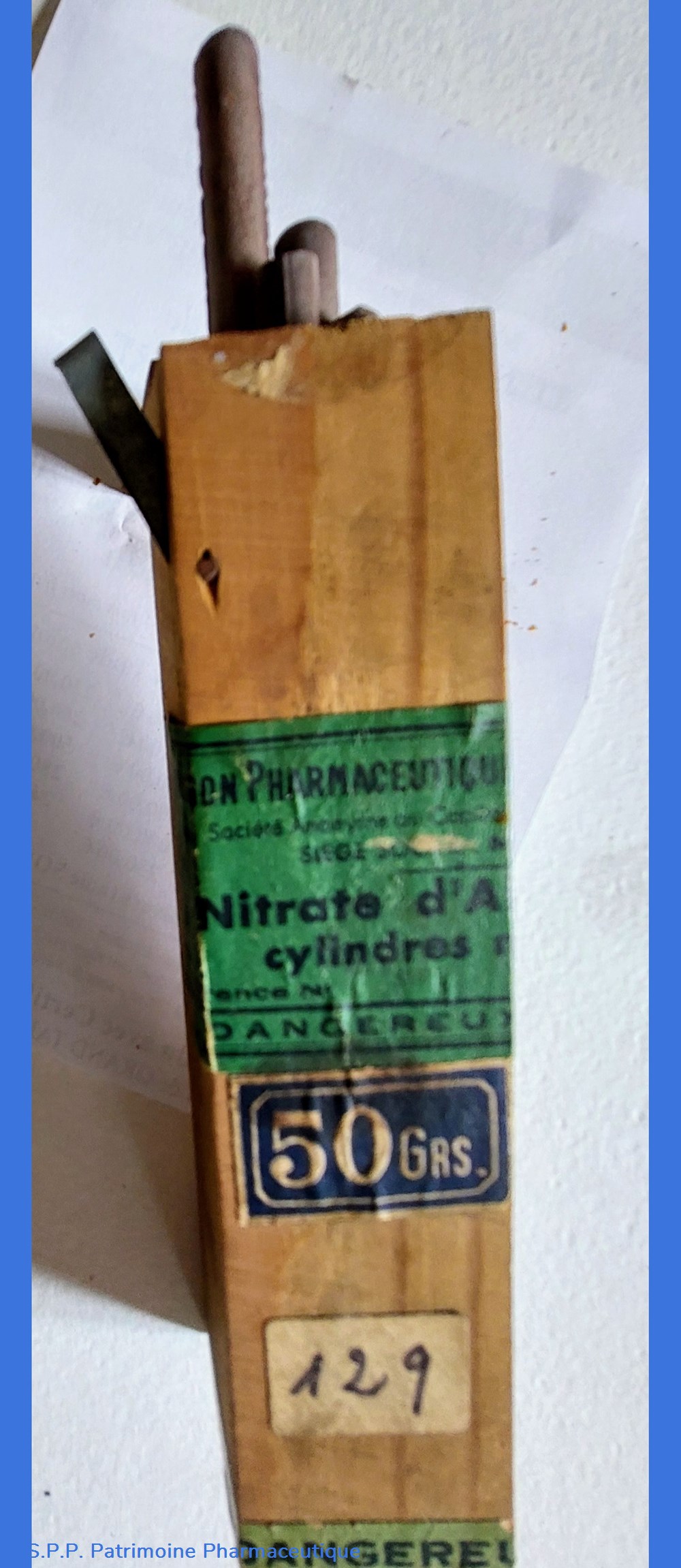 NITRATE D'ARGENT ( cylindres) 4 science nitrate argent cylindres