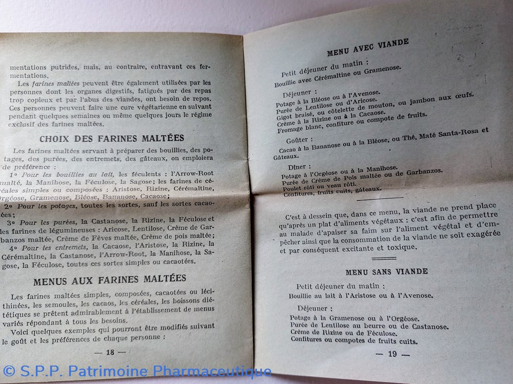 Sie d'alimentation diététique "catalogue conseils" 4 documents anciens sie alimentation dietetique catalogue conseils