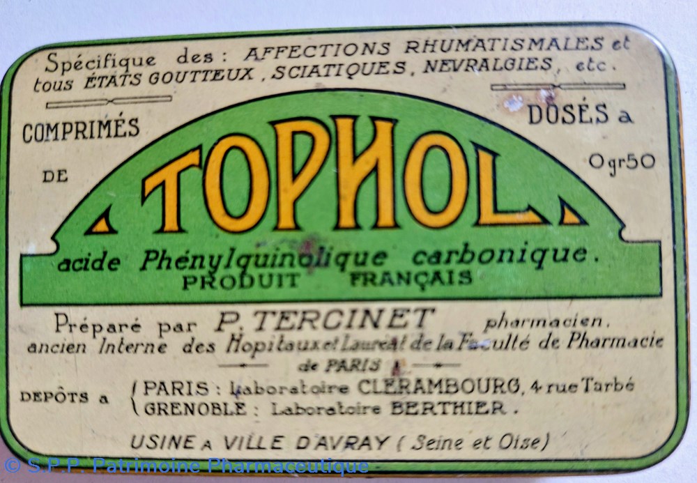 TOPHOL Comprimés P. TERCINET science pharmacie tophol comprimes p tercinet