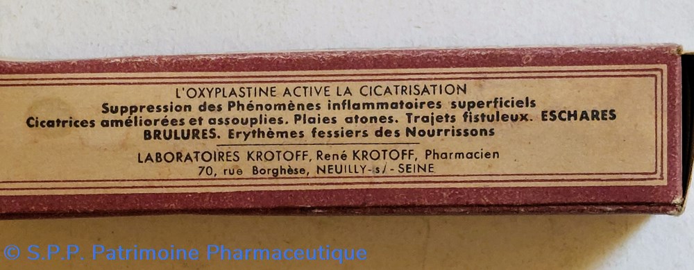 science pharmacie oxyplastine pommade lab krotoff