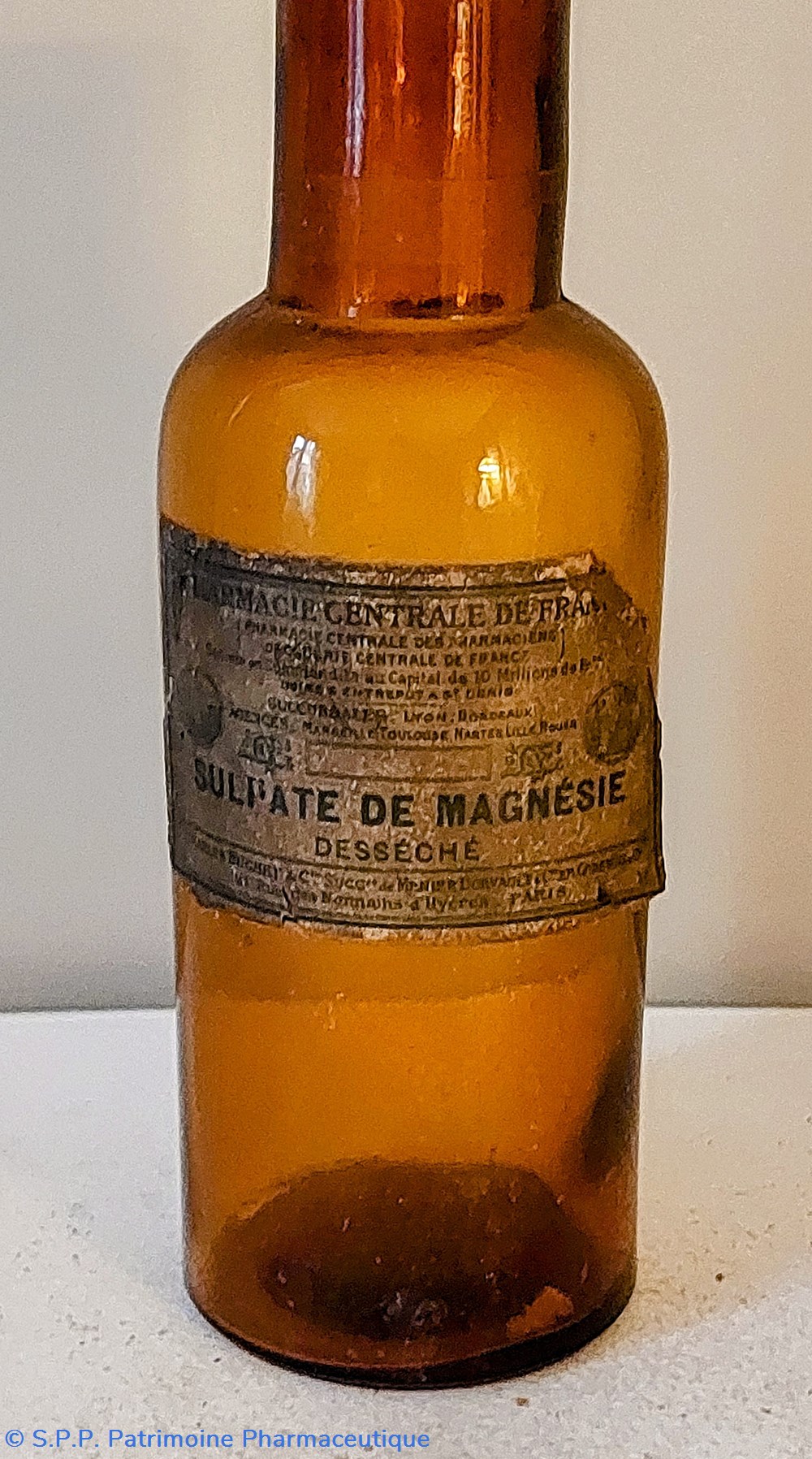 Sulfate de Magnésie Flacon en verre ambré 18 science pharmacie sulfate de magnesie flacon en verre ambre 18