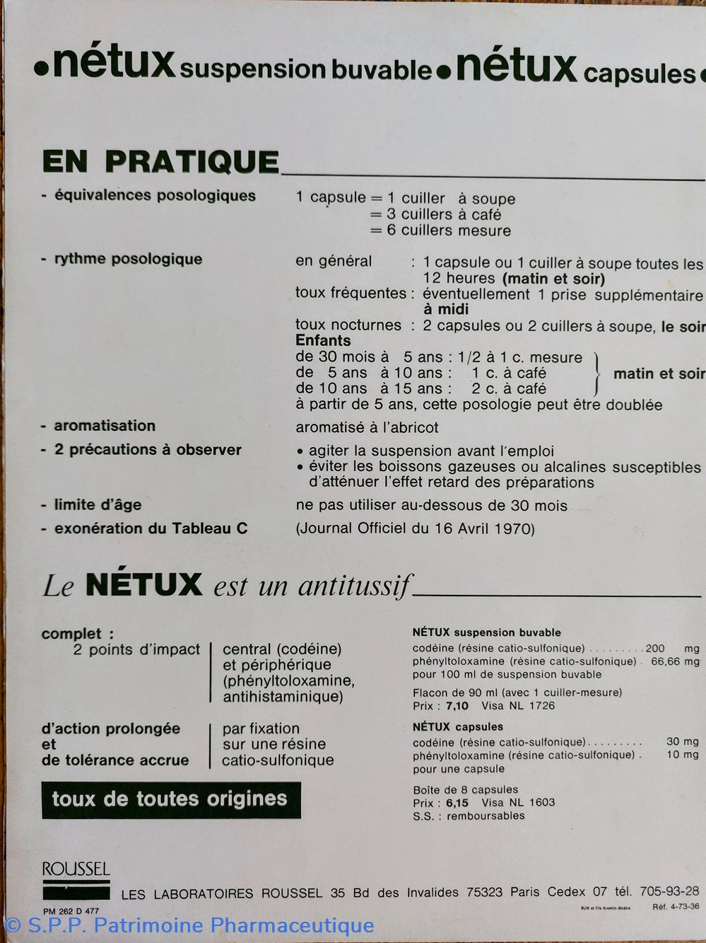 science pharmacie rue soufflot paris lab roussel n36