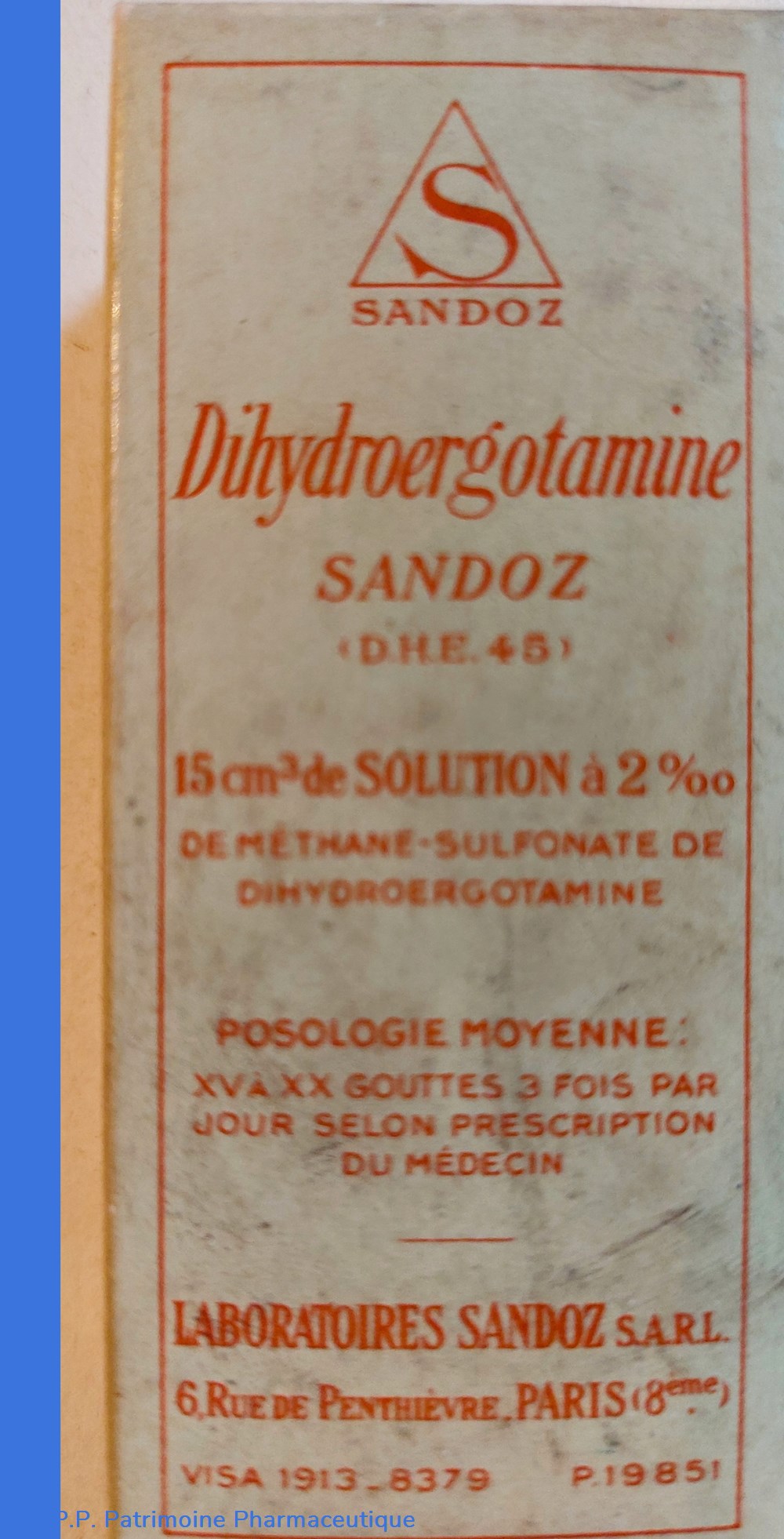 science pharmacie dihydroergotamine sandoz gouttes