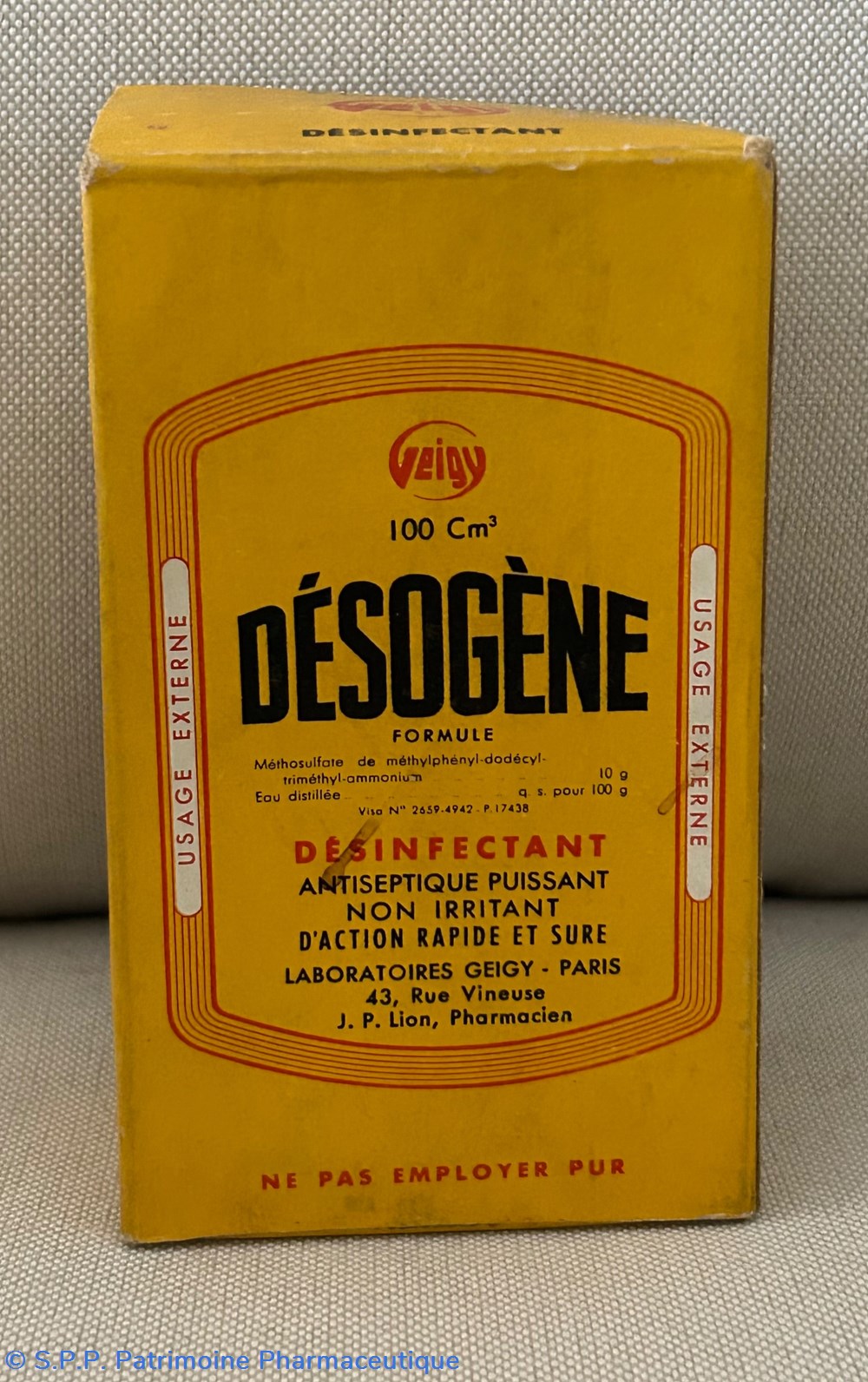 science pharmacie desogene geigy