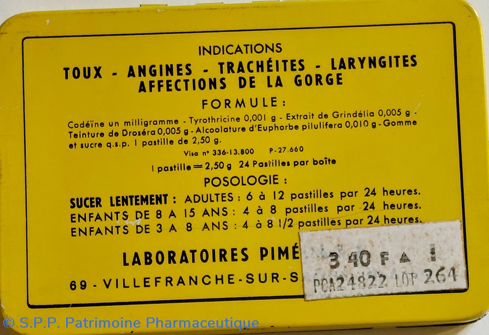 science codethricine pastilles