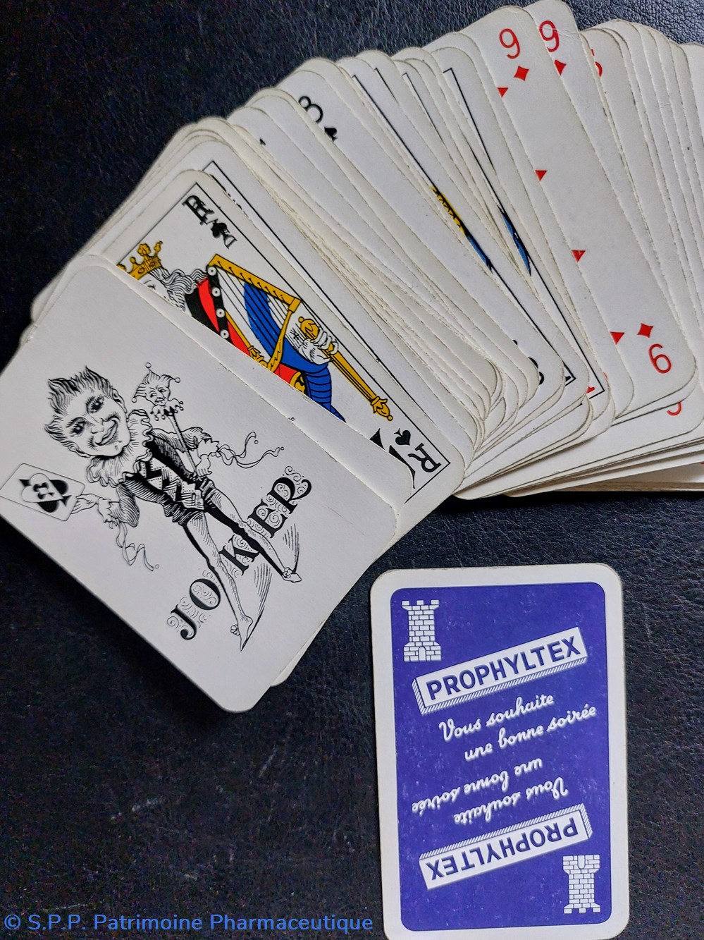 objets publicitaires prophyltex 2 jeux de 54 cartes a jouer