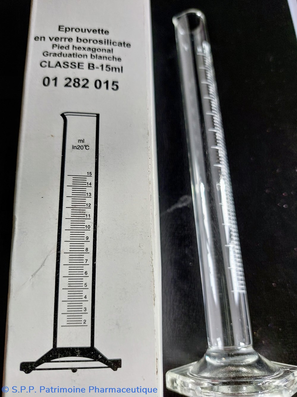 Éprouvette 15 ml verre borosilicate 2 science pharmacie eprouvette 15 ml verre borosilicate