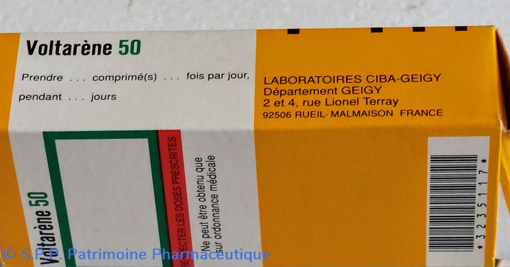VOLTARÈNE 50 ( Comprimés) GEIGY 2 science voltarene 50 comprimes geigy