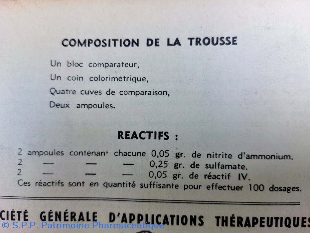 THERAPLIX Trousse dosage du Septoplix 2 science pharmacie theraplix trousse dosage du septoplix