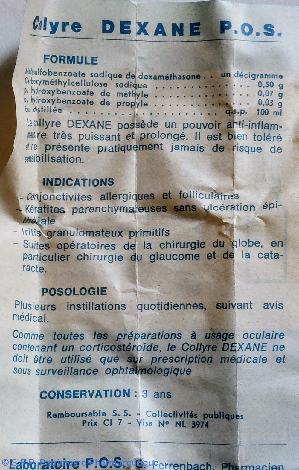 COLLYRE DEXANE Flacon 5 ml POS 7 science pharmacie collyre dexane flacon 5 ml pos