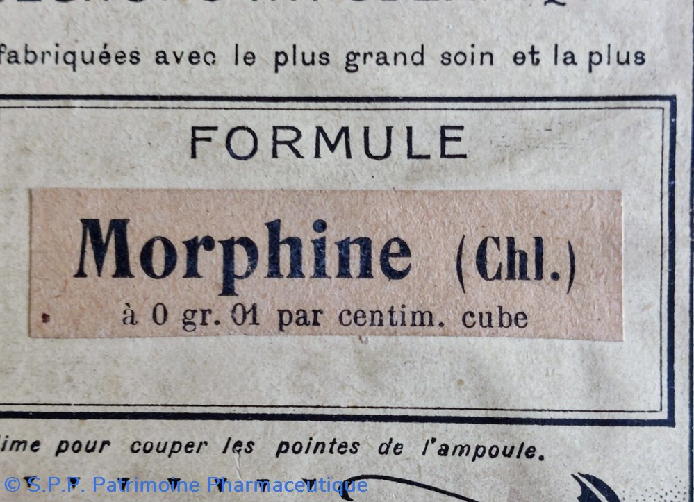 science pharmacie ampoules lavoisier morphine chl