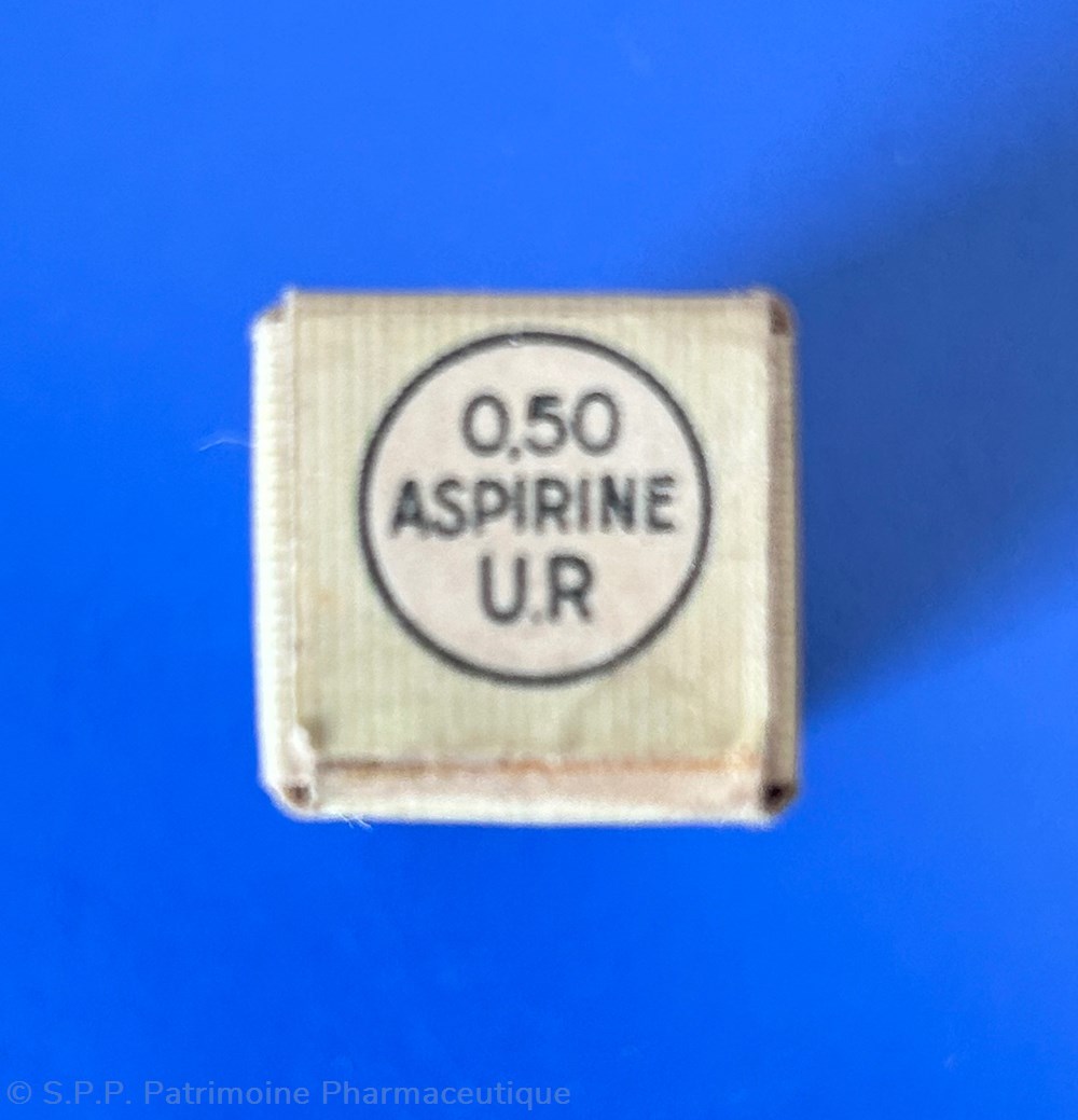 ASPIRINE "USINES du RHÔNE" Comprimés 5 science pharmacie aspirine usines du rhone comprimes
