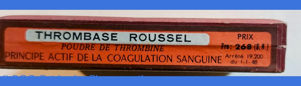 THROMBASE ROUSSEL Ampoules 2 science pharmacie thrombase roussel ampoules