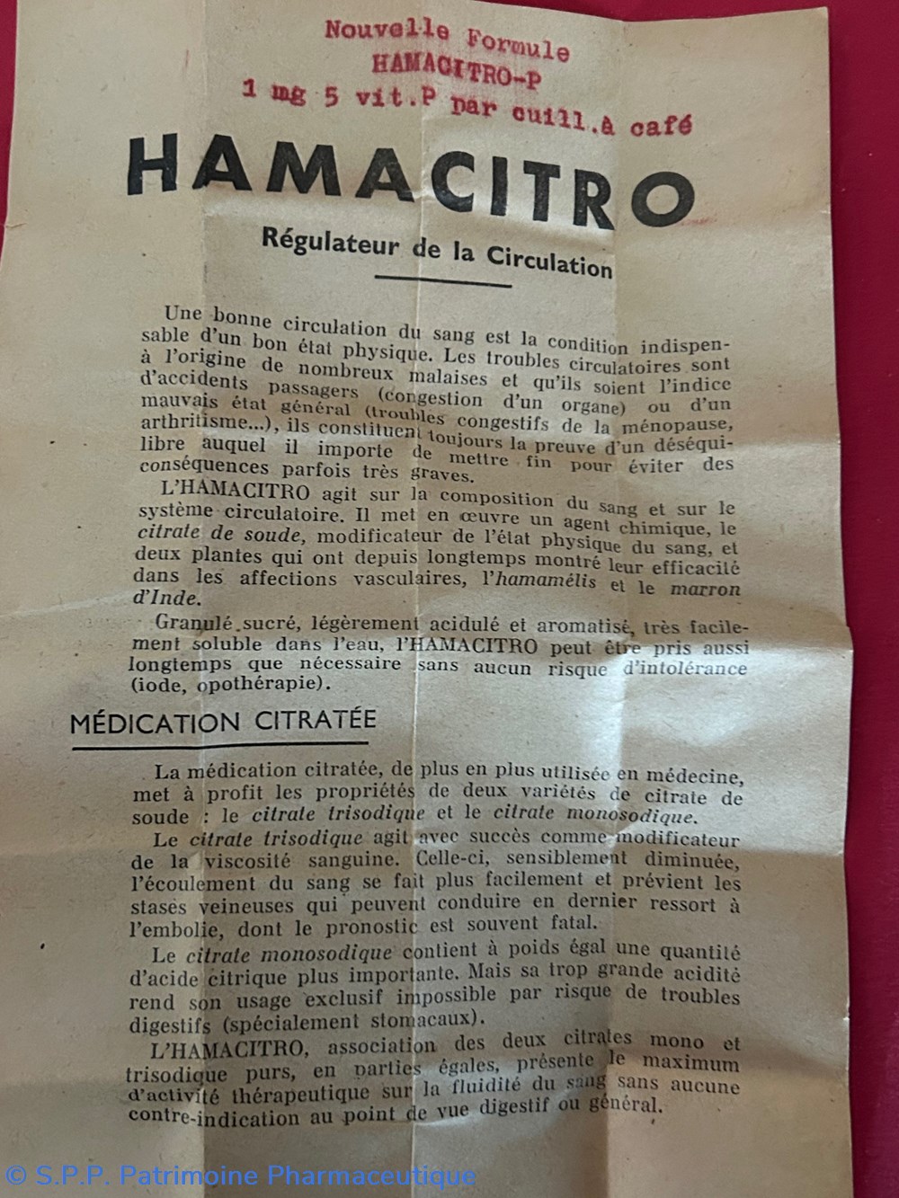 HAMACITROL P 7 science pharmacie hamacitrol p