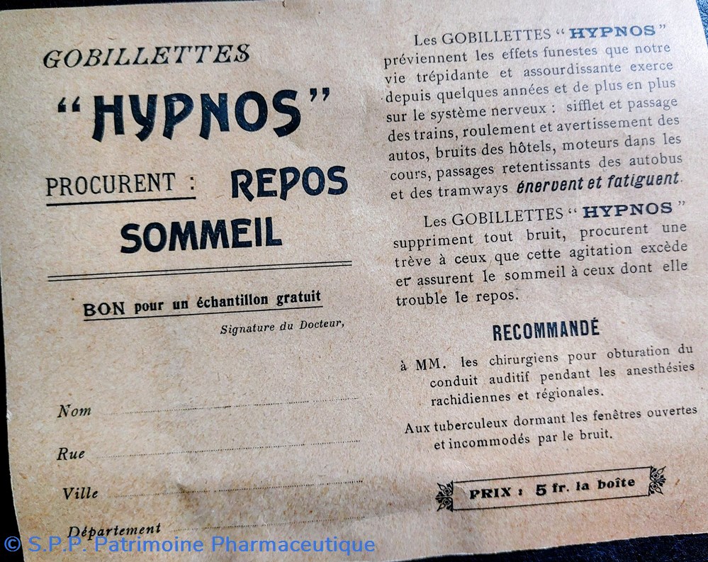 documents anciens gobillettes hypnos