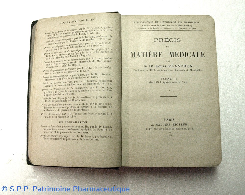 science pharmacie precis de matiere medicale