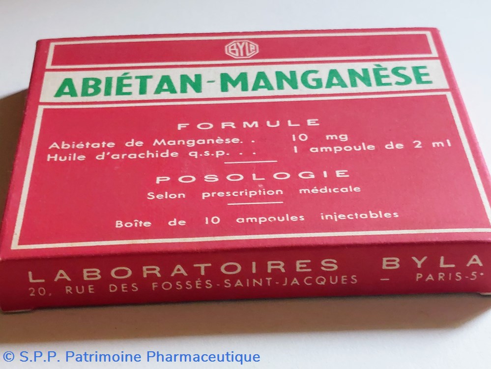 ABIÉTAN- MANGANÈSE 10 Ampoules BYLA 3 science pharmacie abietan manganese 10 ampoules byla