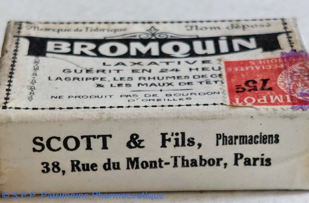 BROMOQUIN laxative SCOTT et Fils 3 science pharmacie bromoquin laxative scott et fils