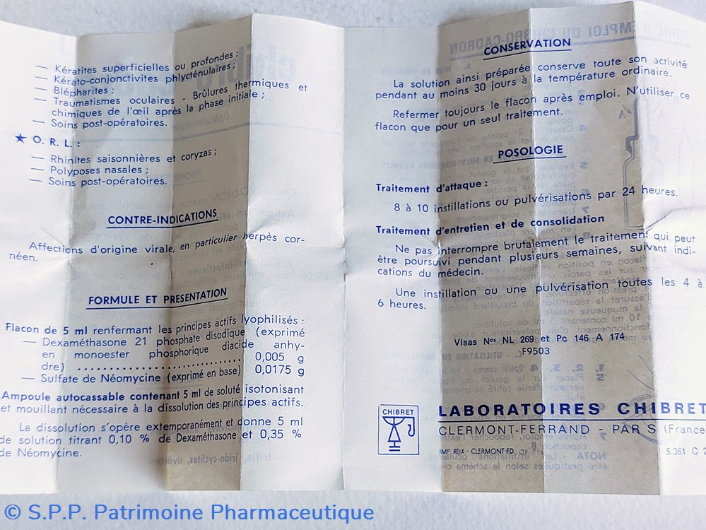 CHIBRO - CADRON ( OPHTA. - O.R.L.) 8 science chibro cadron ophta o r l
